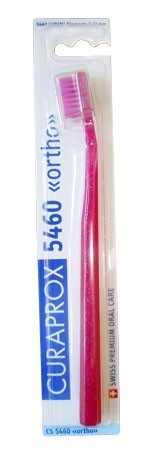 Зубная щетка CURAPROX Ultra Soft "ortho"с углублением мягкая (CS5460) малиновая
