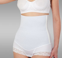 Бандаж трусы послеродовые (арт. Д-58) р.3 (об бедер 100-103см) высокие с корсетом (белый)