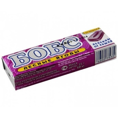 Леденцы БОБС лесные ягоды 35 г , 12 шт.