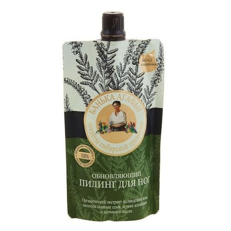 Пилинг БАНЬКА АГАФЬИ для ног Обновляющий 100 мл