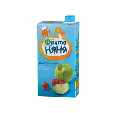 Нектар ФРУТОНЯНЯ яблочно-вишневый с мякотью 500 мл