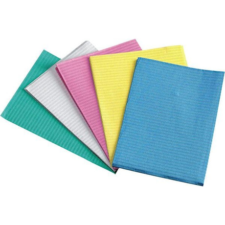 Нагрудник салфетка стоматологическая 2-х слойная(цвет зеленый) 33 х 45 см, 500 шт.