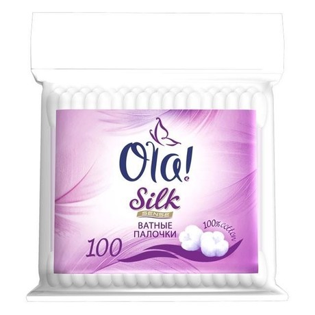 Ватные палочки OLA Silk Sensetiv, 100 шт.   (пак.)