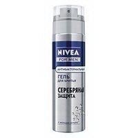 NIVEA For Men гель для бритья Серебряная защита 200 мл