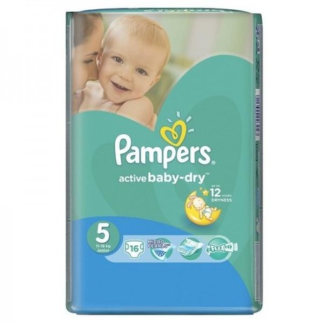 Подгузники PAMPERS Active baby Dry (11-18кг), 16 шт.