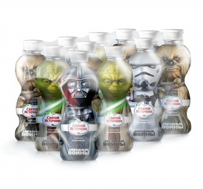 Вода питьевая СВЯТОЙ ИСТОЧНИК "Toy Bottle Звёздные войны" 0,33 л (н/газ.)