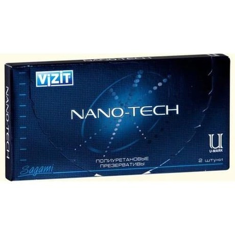 Презерватив VIZIT Nano-Tech полиуретановый супертонкий, 2 шт.