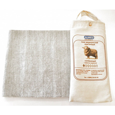 Пояс эласт. согревающий с шерстью мериноса №6