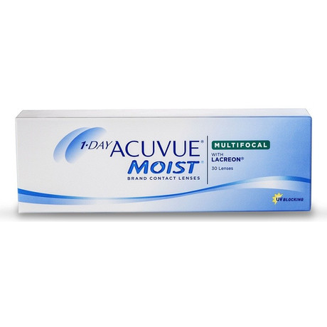 Линзы ACUVUE MOIST (1 день) pk 30 Dia 14.2 BC 8.5  контактные мягкие корриг. (-7,00)