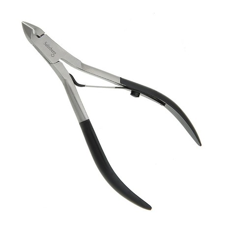 Кусачки SOLINBERG маникюрные черные одинарная пружина лезвия 6 мм (арт. 222-1512В)