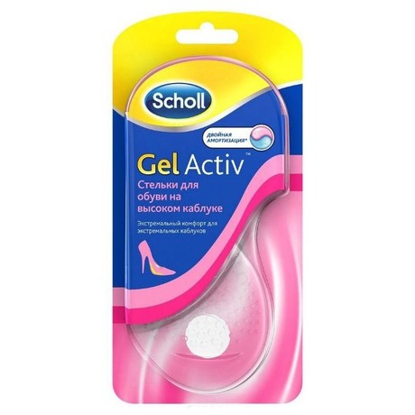 Стельки SCHOLL GELACTIV EVERYDAY для обуви на высоком каблуке, 2 шт.