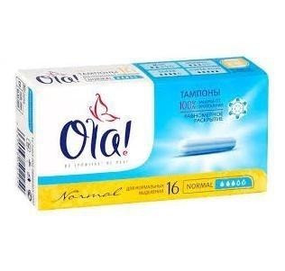 Тампоны гигиенические OLA TAMPONS normal, 16 шт.