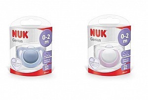 Соска-пустышка NUK Genius силиконовая (0-2 мес.) р. 1 (арт. 10 729 146)