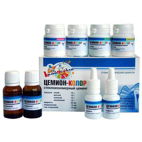 Материал пломбировочный Цемион Color 4х цветный