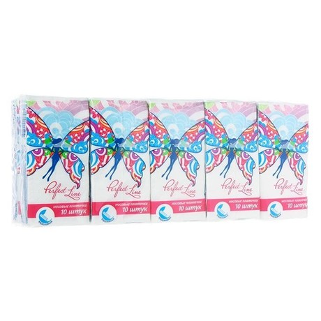 Платок носовой Perfect Line 3-х слойные 10х10