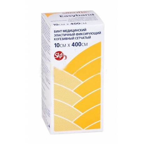 Бинт SILKOFIX Easy Band 10 х 400см эластичный  фиксирующий когезивный сетчатый