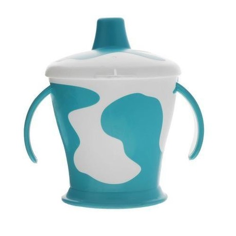 Поильник CANPOL BABIES непроливающий "Коровка"  250мл (арт. 250930128) син.