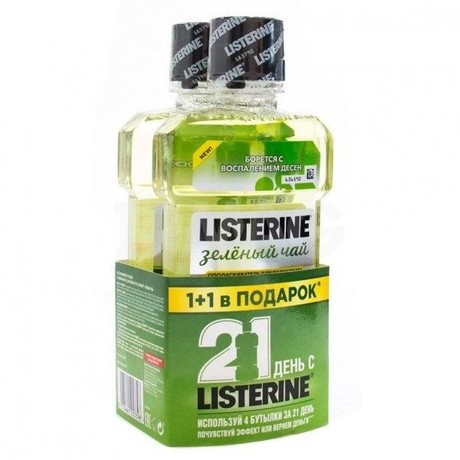 Ополаскиватель полости рта LISTERINE Зеленый чай 250мл (1 + 1)