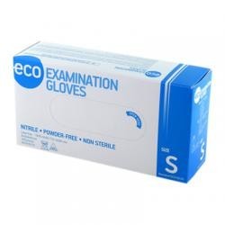 Перчатки смотровые нестерильные  разм. L (нитрил. текстур. неопудр. особочувст. ECO), 100 пар, голубые