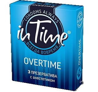 Презерватив IN TIME 3 шт.  Overtime (c анестетиком)