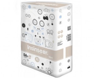 Подгузники-трусики INSINSE V6 (13-15кг) супертонкие разм. XL, 56 шт.