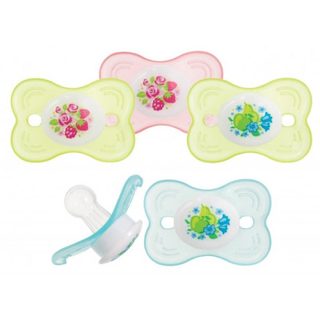 Соска-пустышка КУРНОСИКИ 13044 "Цветочная фея" силиконовая без кольца