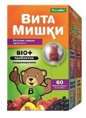 Витамишки Bio+ пребиотик пастилки жевательные, 60 шт.  (промо)