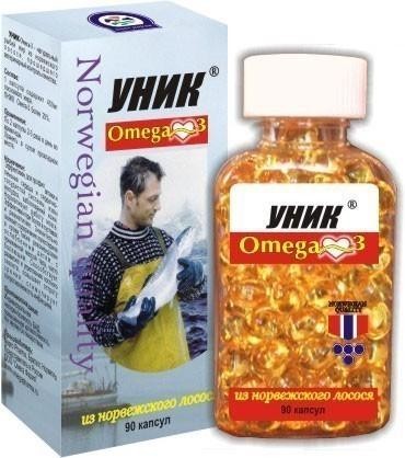 Омега-3 Уник капсулы 600 мг, 90 шт.