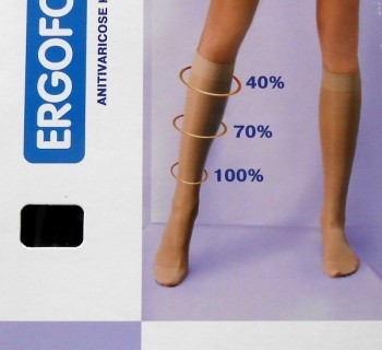 Гольфы ERGOFORMA для женщин антиварикозные 15-18мм разм. №4 (беж.) (арт. 301)