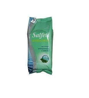 Салфетки SALFETI влажные очищающие антибактериальные, 72 шт.