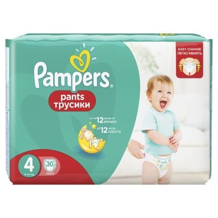 Подгузники-трусики PAMPERS Pants Maxi (9-14 кг), 30 шт.