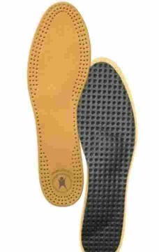 Стельки TERNEZA ортопедические мужские, женские мягкие, кожа (арт. СТ-130) разм. 44