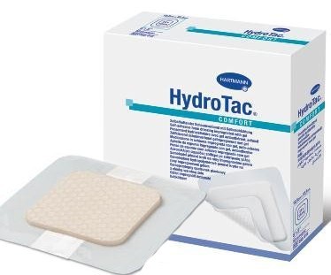 Повязка HYDROTAC COMFORT губчатая с гидрогелем самоклеящаяся  8 х 8см, 10 шт.