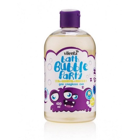 Набор косметический VILENTA Bubble Party (гель для душа+пена для ванны 2 в 1 с миндальным маслом и дыней 400мл)