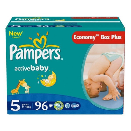 Подгузники PAMPERS Active baby Junior (11-18 кг), 96 шт.