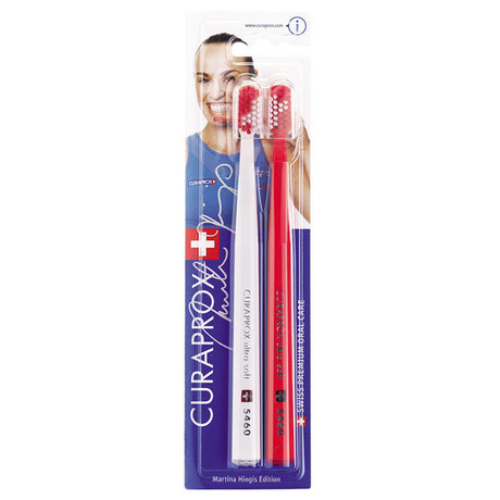Зубная щетка CURAPROX Ultra Soft Duo Martina (CS5460/2), 2 шт.