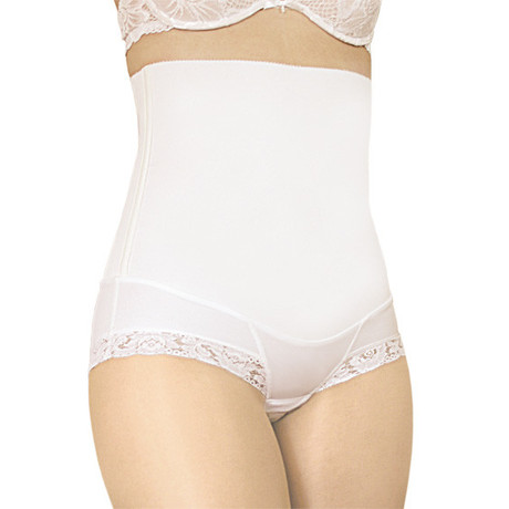 Бандаж трусы послеродовые (арт. Д-58) р.2 (об бедер 96-99см) высокие с корсетом (белый)