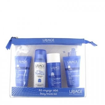 Uriage набор путешественника (крем 50мл + ТВУ 50мл + вода 50мл + молочко 50мл)