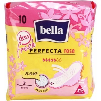 Прокладки гигиенические BELLA PERFECTA Rose ultra Deo Fresh soft, 10  шт. с крылышками