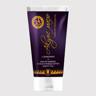 Крем АКУЛЬЕ МАСЛО Кофеин от морщин, отеков и темных кругов вокруг глаз 50мл
