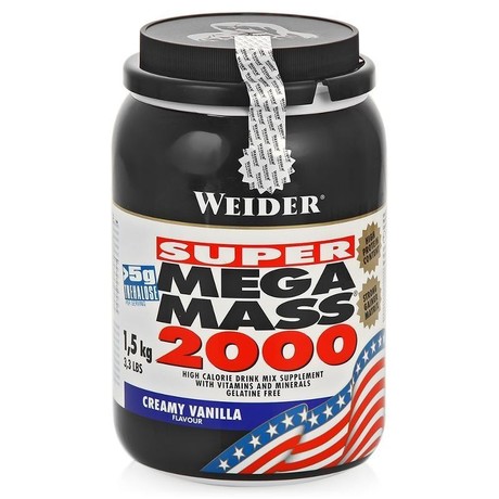 Мега Масс 2000 банка 1,5 кг (клубника)