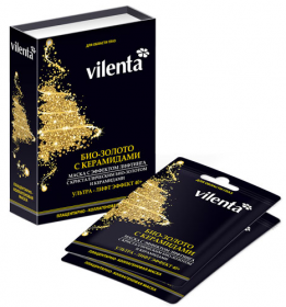 Маска косметическая VILENTA "плацентарно-коллагеновая" с био-золотом и керамидами для глаз 