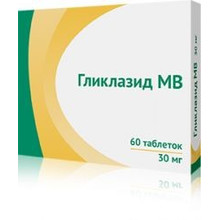 Гликлазид МВ таблетки с пролонгированным высвобождением  60 мг, 30 шт.