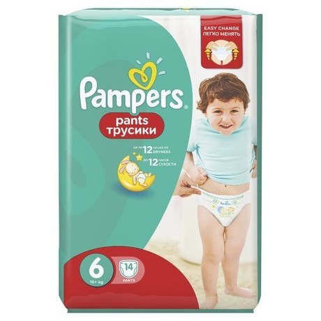 Подгузники-трусики PAMPERS Pants Extra Large (свыше 16 кг), 14 шт.