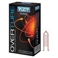 Презерватив VIZIT OVERTURE Dotted (точечные с пупырышками), 12 шт.