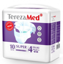 Подгузники для взрослых TEREZA MED Super Large, 10 шт.  (акция 6)