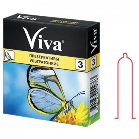 Презерватив VIVA, 3 шт. Ультратонкие