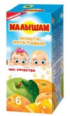 Сок МАЛЫШАМ мультифруктовый 330мл