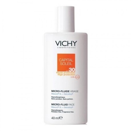 VICHY CAPITAL SOLEIL эмульсия для лица солнцезащитная ультражидкая SPF-30 40 мл (флакон)