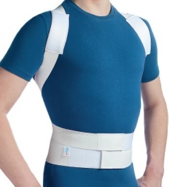 Корректор осанки БЕЛПА разм. 3 (арт. 0506) (80-90см) с ребрами жесткости для детей и подростков (бел.)